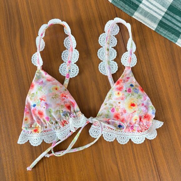 NEW Strawberry Milk Mob Bittersweet Samba Bikini Matching Top Bottom Size Medium - Picture 2 of 7